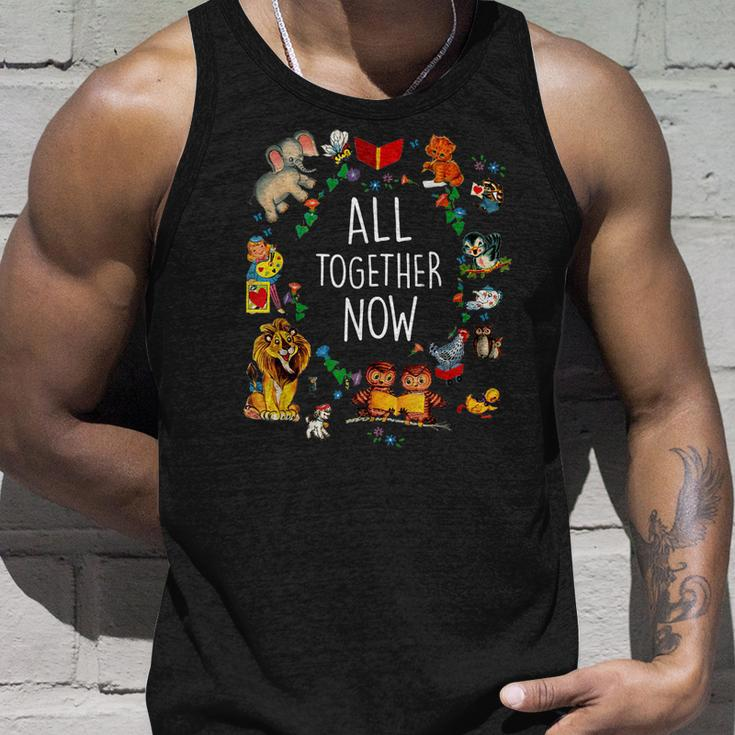 All Together Now Summer Reading Program 2023 Animal Unisex Tank Top Gifts for Him