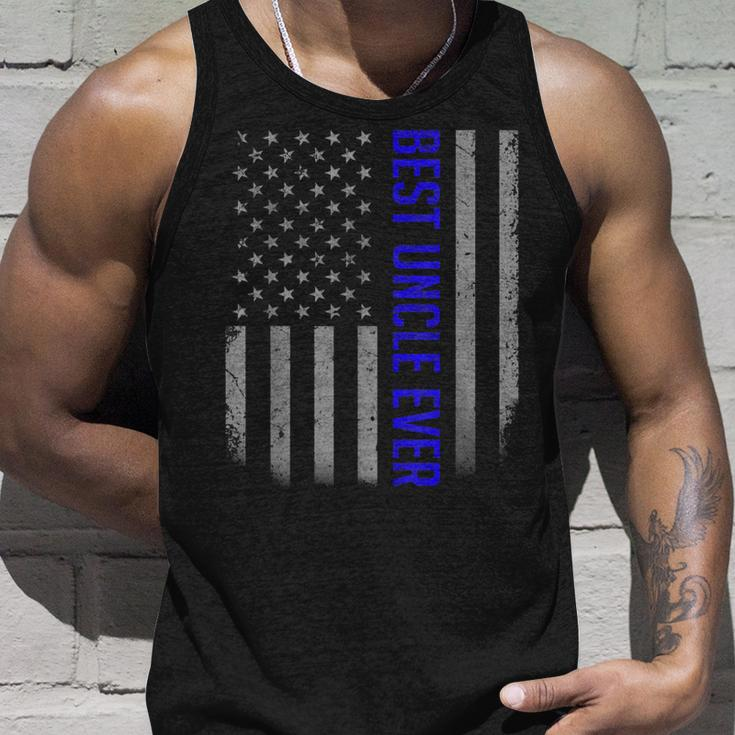 American Flag Dad For Fathers Day Best Uncle Ever Tank Top Gifts for Him