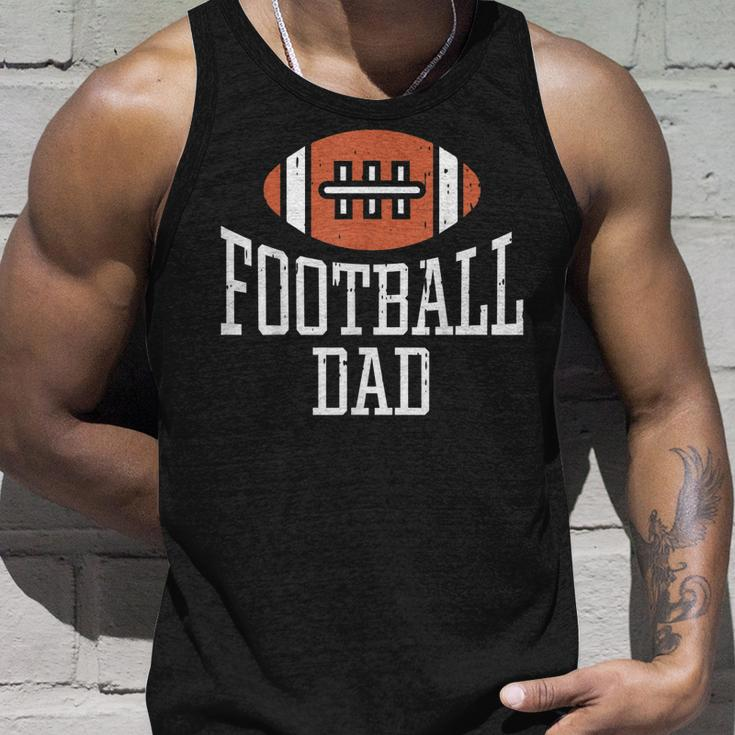 American Football Dad Vintage Game Day Sports Lover Fan Dad Unisex Tank Top Gifts for Him