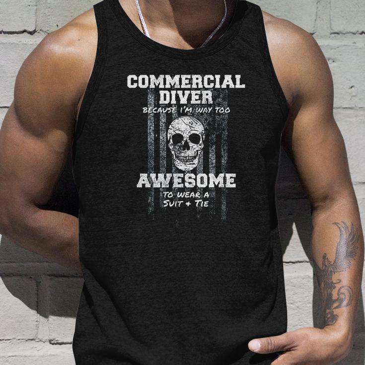 American Funny Commercial Diver Usa Diving Men Women Tank Top Graphic Print Unisex Gifts for Him