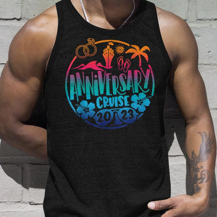 Anniversary Cruise 2023 Tie Dye Marriage Anniversary Unisex Tank Top Gifts for Him