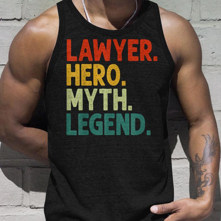 Anwalt Held Mythos Legende Retro Vintage-Anwalt Tank Top Geschenke für Ihn