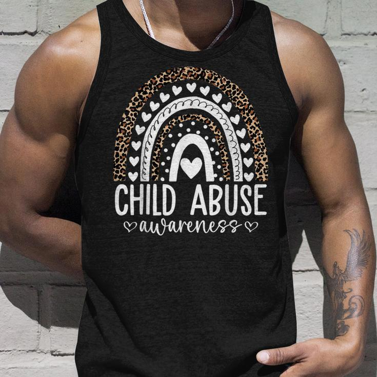 In April We Wear Blue Cool Child Abuse Prevention Awareness Tank Top Gifts for Him