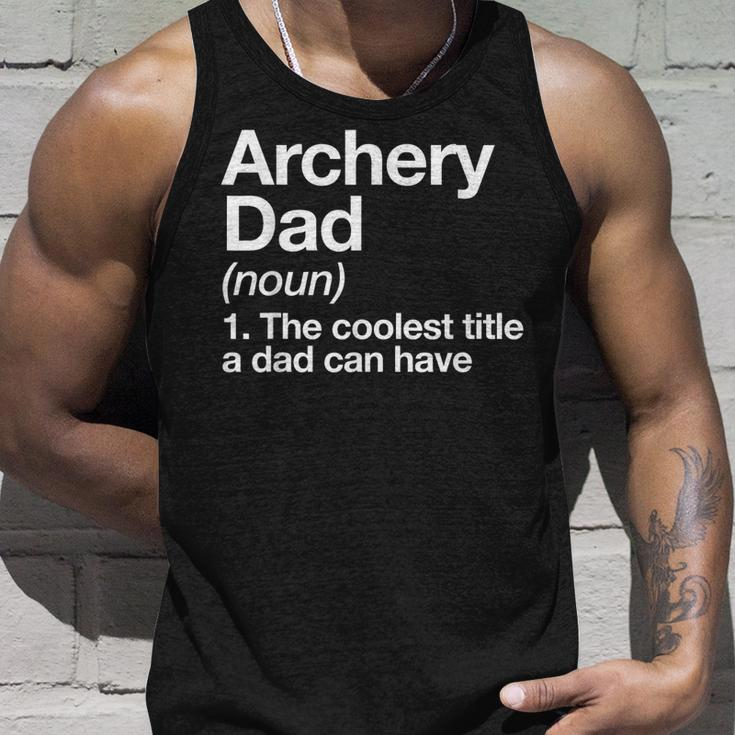 Archery Dad Definition Funny Sports Unisex Tank Top Gifts for Him