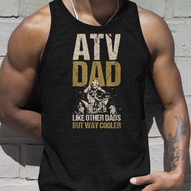 Atv Dad Like Other Dads But Way Cooler Quad Vintage Motor Unisex Tank Top Gifts for Him
