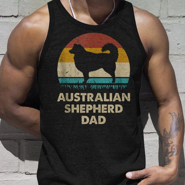 Australian Shepherd Dad Gift For Men Aussie Dog Vintage Unisex Tank Top Gifts for Him