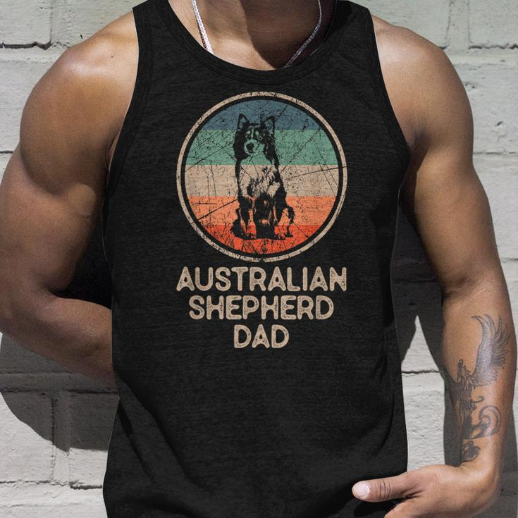 Australian Shepherd Dog - Vintage Australian Shepherd Dad Unisex Tank Top Gifts for Him