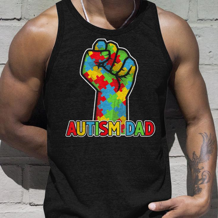Autism Awareness Dad Father Acceptance Men Support Love Unisex Tank Top Gifts for Him