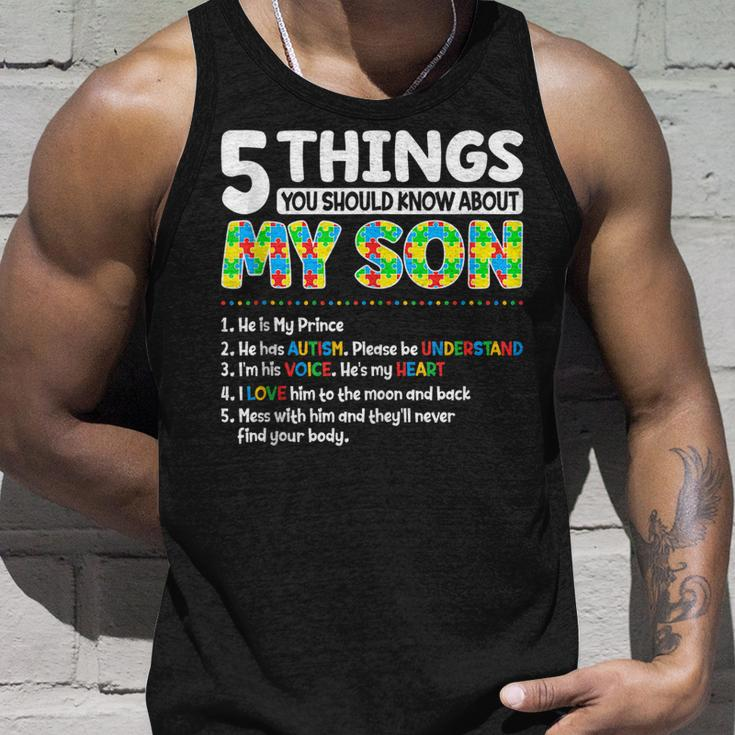Autism Awareness Support Autism Son Kids Mom Dad Men Women Unisex Tank Top Gifts for Him
