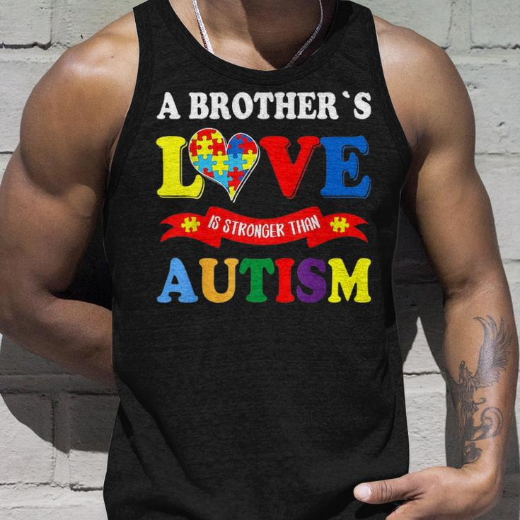 Autism Brother A Brothers Love Is Stronger Than Autism Unisex Tank Top Gifts for Him