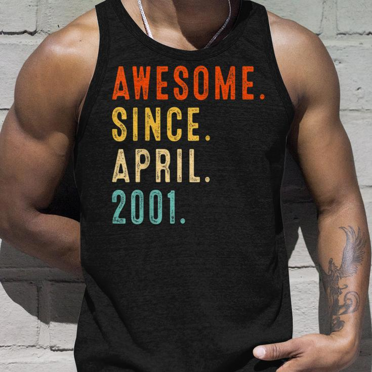 Awesome Since April 2001 Vintage 21St Birthday Unisex Tank Top Gifts for Him