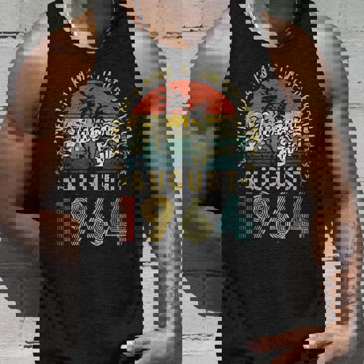 Awesome Since August 1964 Vintage 58Th Birthday For Men Unisex Tank Top Gifts for Him