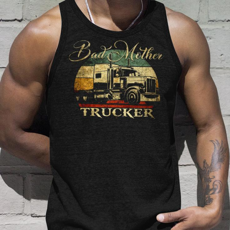 Bad Mother Trucker V2 Unisex Tank Top Gifts for Him