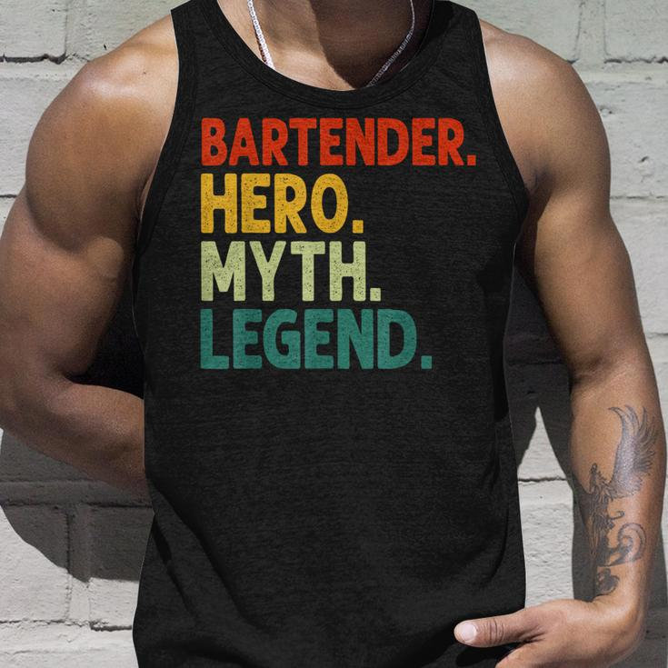 Barkeeper Hero Myth Legend Vintage Barkeeper Tank Top Geschenke für Ihn