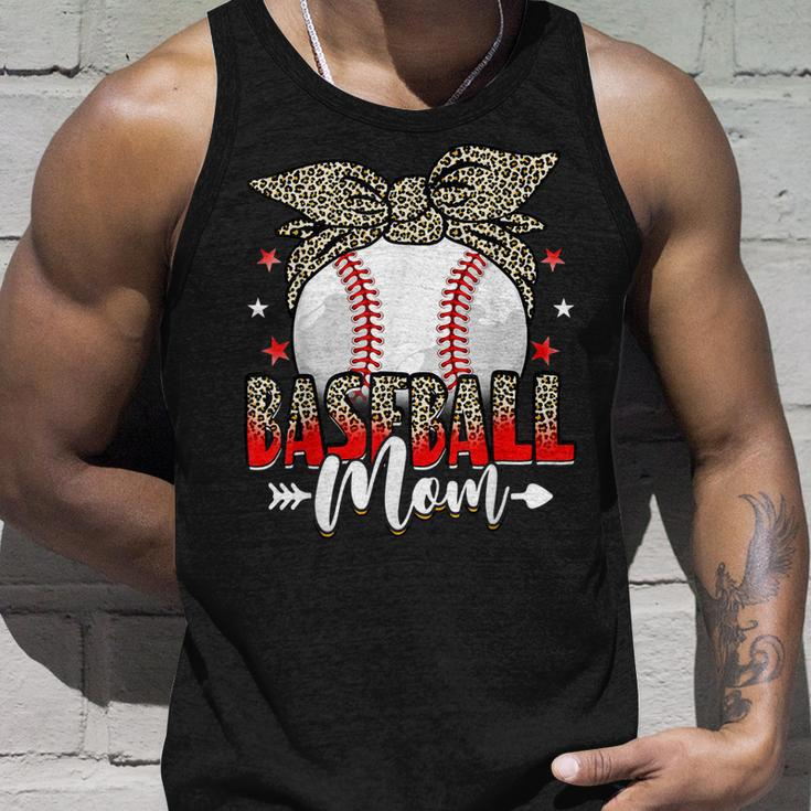Baseball Mom Life Game Day Leopard Cute Mothers Day Unisex Tank Top Gifts for Him