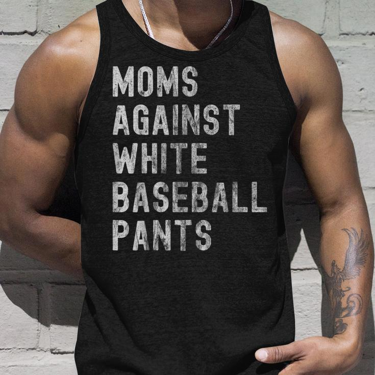 Baseball Mom - Moms Against White Baseball Pants Unisex Tank Top Gifts for Him
