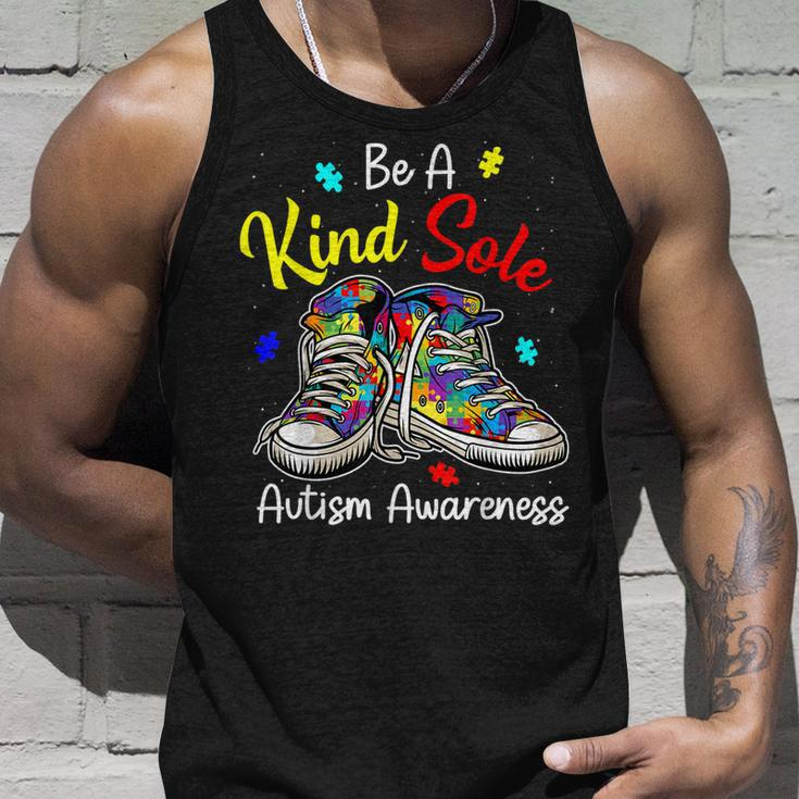 Be A Kind Sole Autism Awareness Puzzle Shoes Be Kind Gifts Unisex Tank Top Gifts for Him