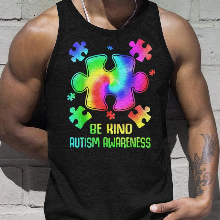 Be Kind Puzzle Tie Dye Autism Awareness Toddler Kids Unisex Tank Top Gifts for Him