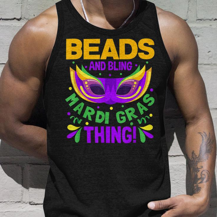 Beads And Bling Mardi Gras Thing New Orleans Fat Tuesdays Unisex Tank Top Gifts for Him
