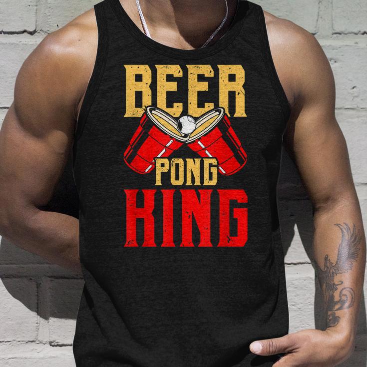 Beer Pong King Alkohol Trinkspiel Beer Pong V2 Tank Top Geschenke für Ihn