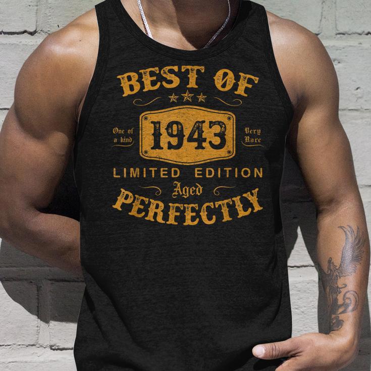 Best Of 1943 Jahrgang 80 Geburtstag Herren Damen Geschenk Tank Top Geschenke für Ihn