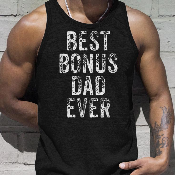 Best Bonus Dad Ever Funny Step Dad Gift Unisex Tank Top Gifts for Him