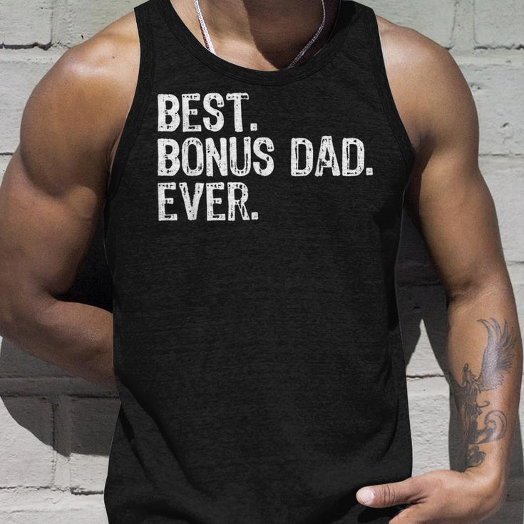 Best Bonus Dad Ever Stepdad Gift Halloween Unisex Tank Top Gifts for Him