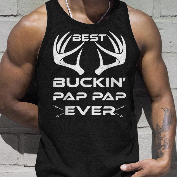 Best Buckin Pap Pap Ever Deer Hunting Lover Gifts Dad Unisex Tank Top Gifts for Him