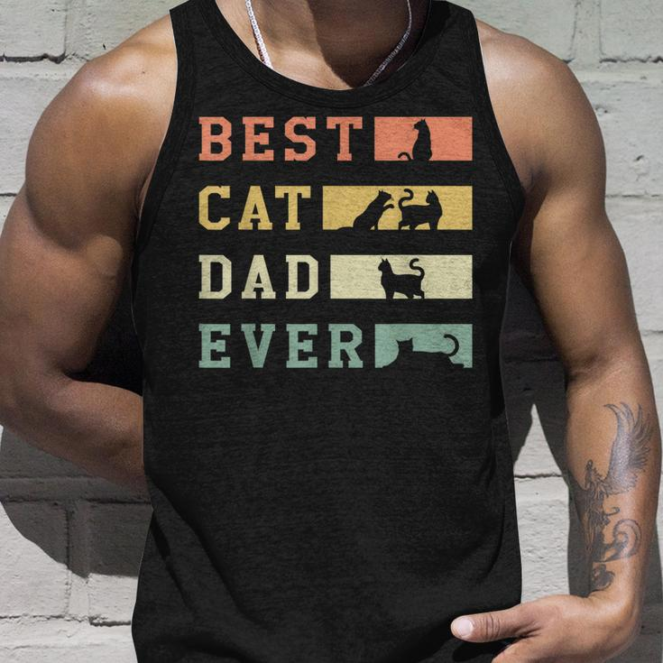Best Cat Dad Ever Fathers Day Papa Paw Love Kitten Meow Tank Top Gifts for Him