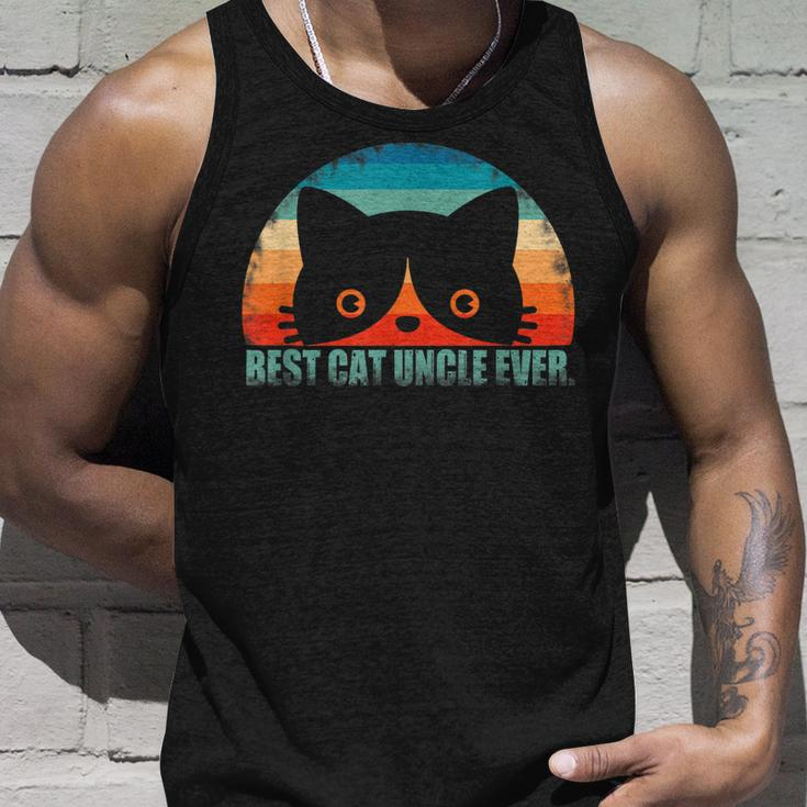 Best Cat Uncle Ever Cat Dad Fathers Day Gift Gift For Mens Unisex Tank Top Gifts for Him