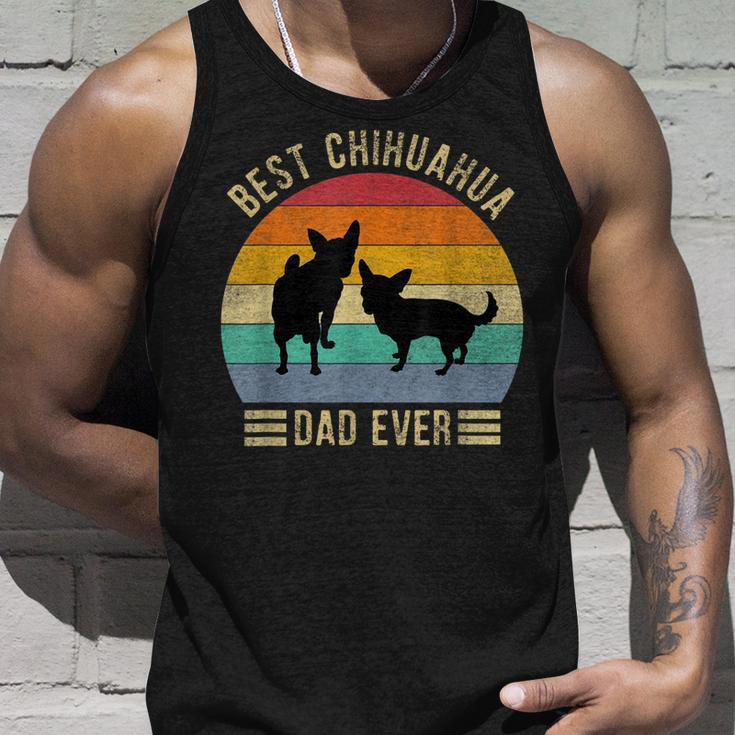 Best Chihuahua Dad Ever Retro Vintage Dog Lover Unisex Tank Top Gifts for Him