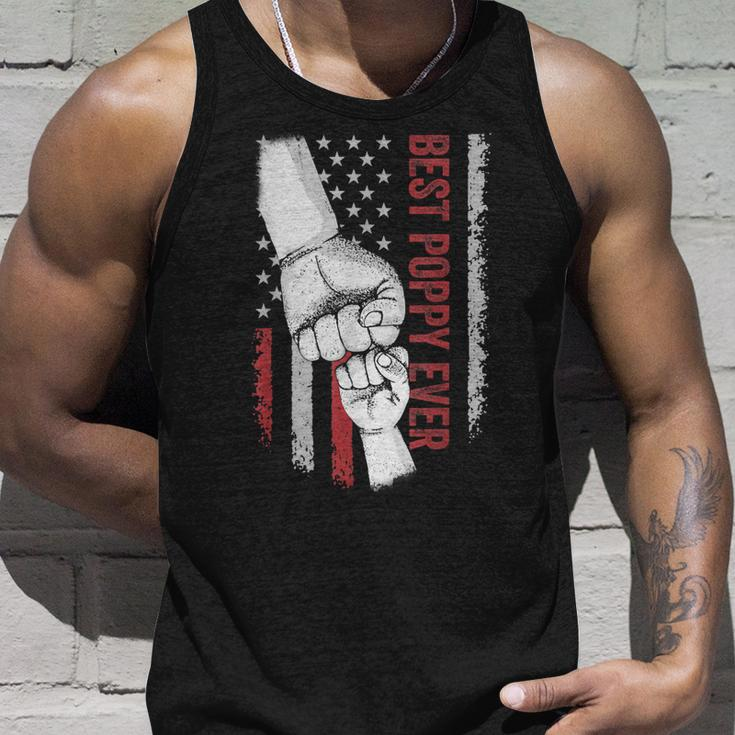Best Dad Ever Poppy American Flag For Dad Unisex Tank Top Gifts for Him