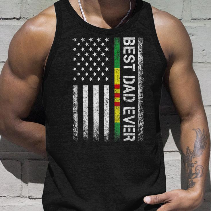 Best Dad Ever Vietnam Veteran Us Flag For Father Grandpa Unisex Tank Top Gifts for Him