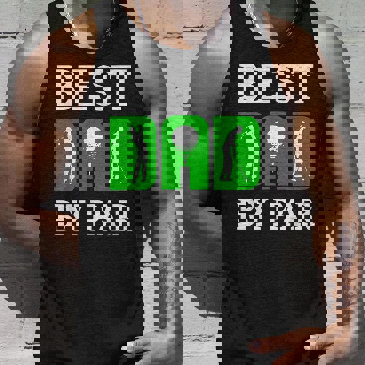 Best Dad By Par Golf Golfer Golfing Fathers Day Tank Top Gifts for Him