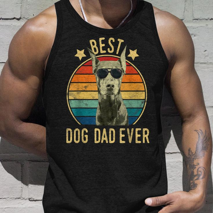 Best Dog Dad Ever Doberman Pinscher Fathers Day Tank Top Gifts for Him