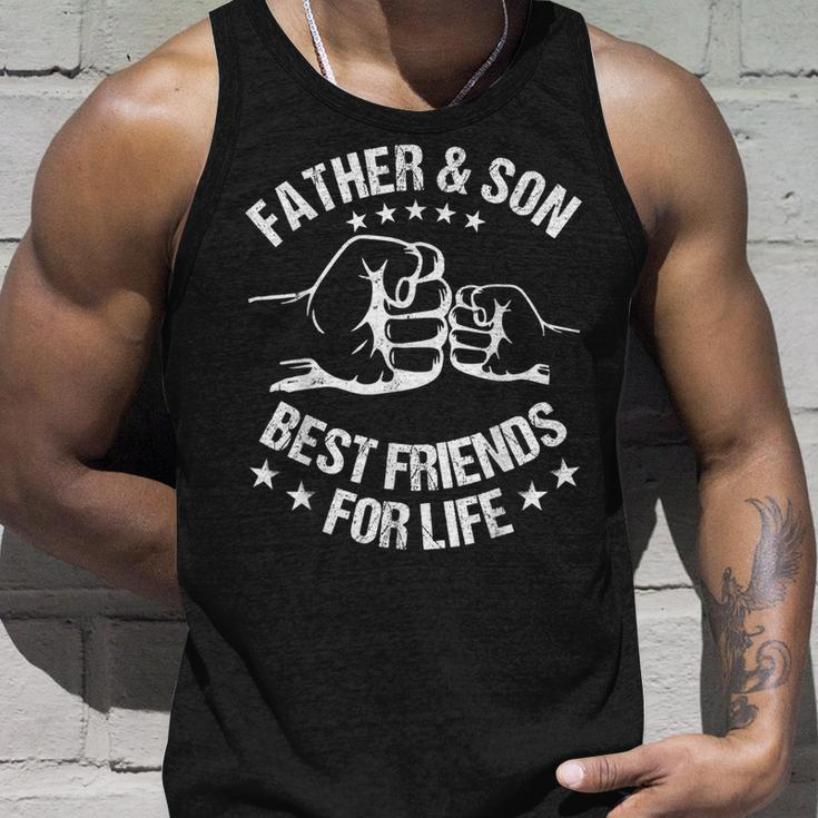 Best Friends For Life Father Son Fist Bump Fathers Day Dad Unisex Tank Top Gifts for Him