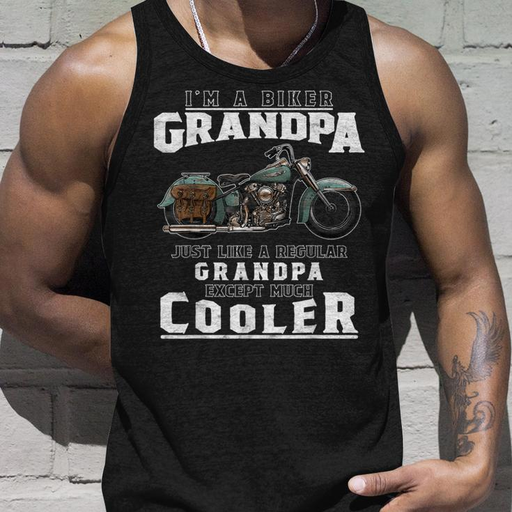 Best Grandpa BikerMotorcycle For Grandfather Tank Top Gifts for Him