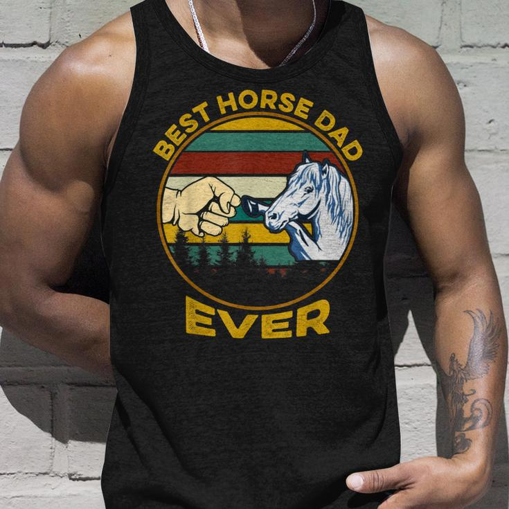 Best Horse Dad Ever Vintage Fathers Day Unisex Tank Top Gifts for Him