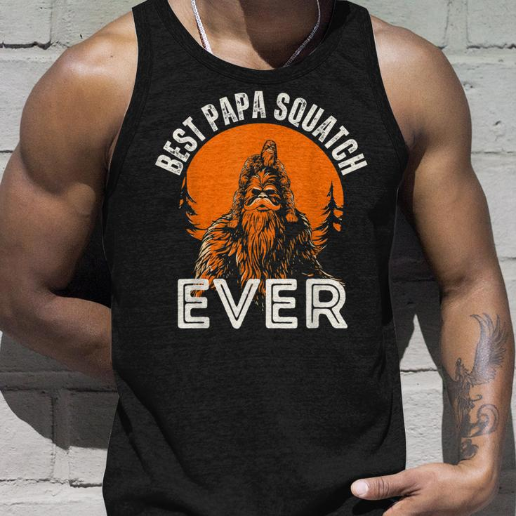 Best Papa Squatch Ever Sasquatch Dad Bigfoot Fathers Day Men Unisex Tank Top Gifts for Him