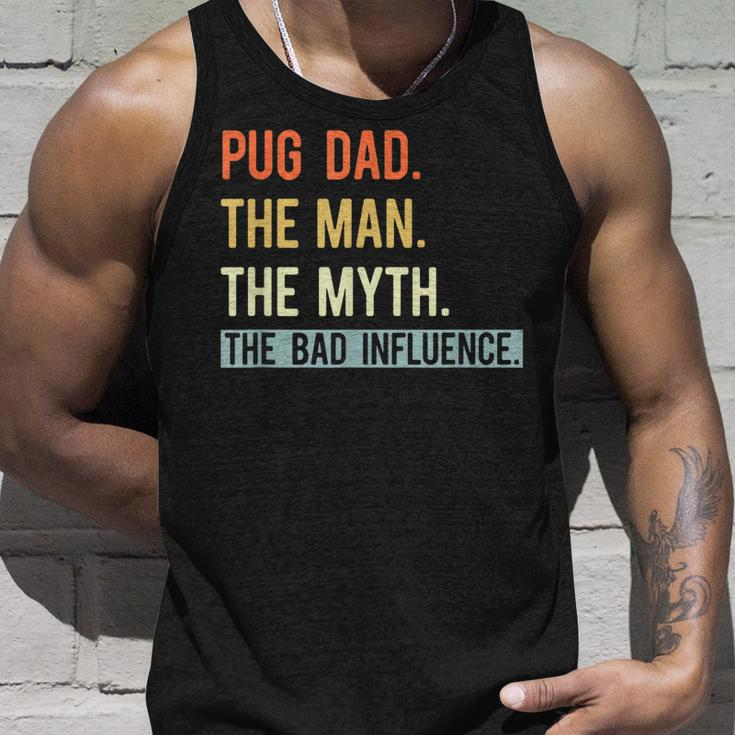Best Pug Dad Ever Gifts Dog Animal Lovers Man Myth Cute Unisex Tank Top Gifts for Him