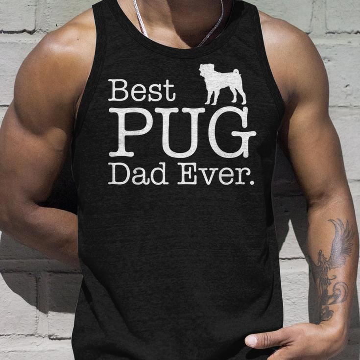 Best Pug Dad EverFunny Pet Kitten Animal Parenting Unisex Tank Top Gifts for Him