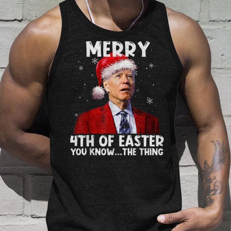 Biden Santa Christmas Merry 4Th Of Easter You Know The Thing V2 Unisex Tank Top Gifts for Him
