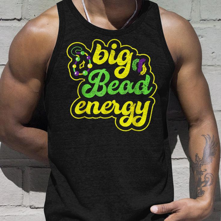 Big Bead Energy Carnival Funny Vintage Mardi Gras Unisex Tank Top Gifts for Him