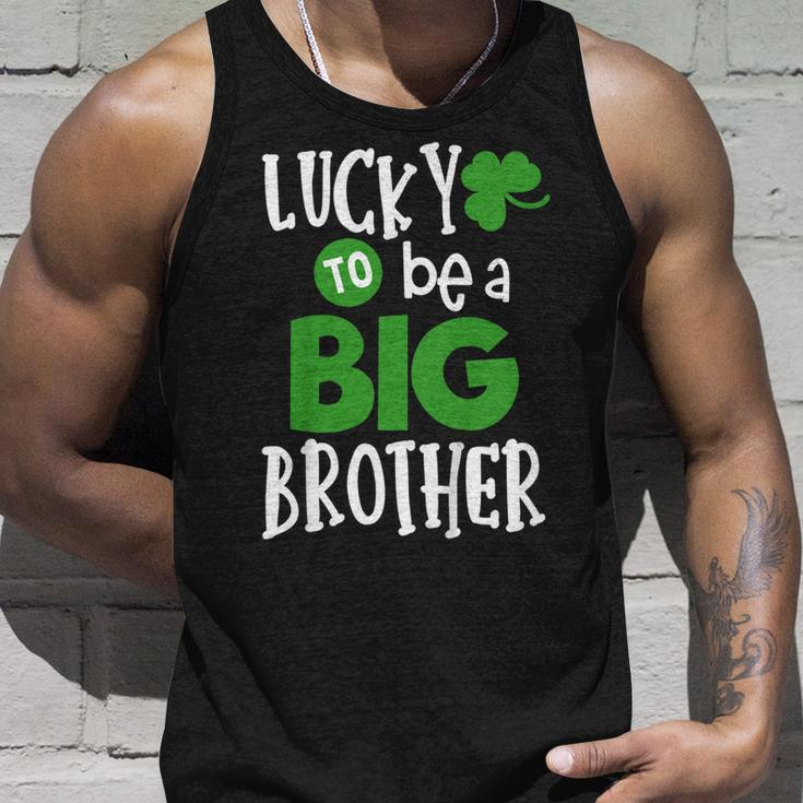 Big Brother St Patricks Day Pregnancy Announcement Shirt Unisex Tank Top Gifts for Him