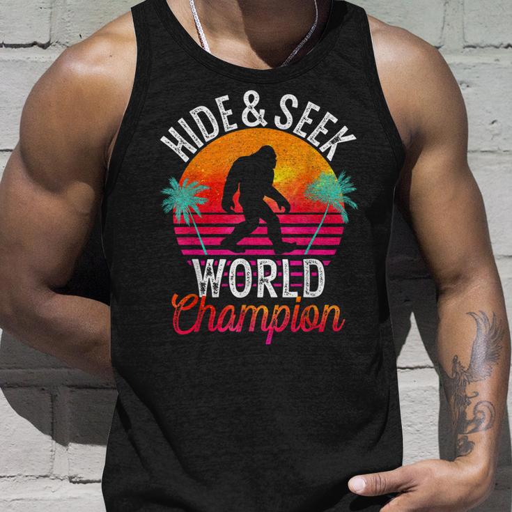 Bigfoot Hide And Seek World Champion Sasquatch Retro Vintage Tank Top ...