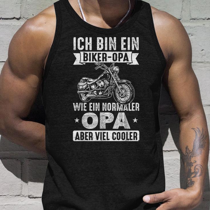 Biker-Opa Wie Normaler Opa Aber Viel Cooler Motorrad Tank Top Geschenke für Ihn