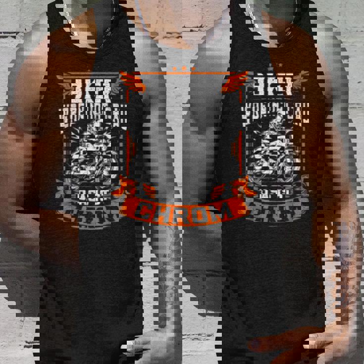 Biker Werden Nicht Grau Das Ist Chrom Motorrad Ironie Tank Top Geschenke für Ihn