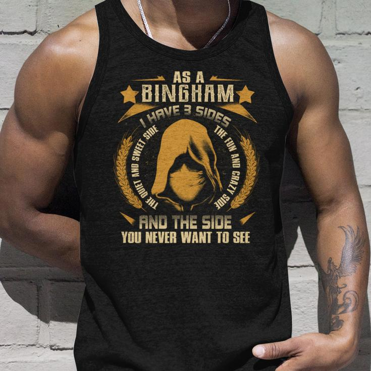 Bingham - I Have 3 Sides You Never Want To See Unisex Tank Top Gifts for Him