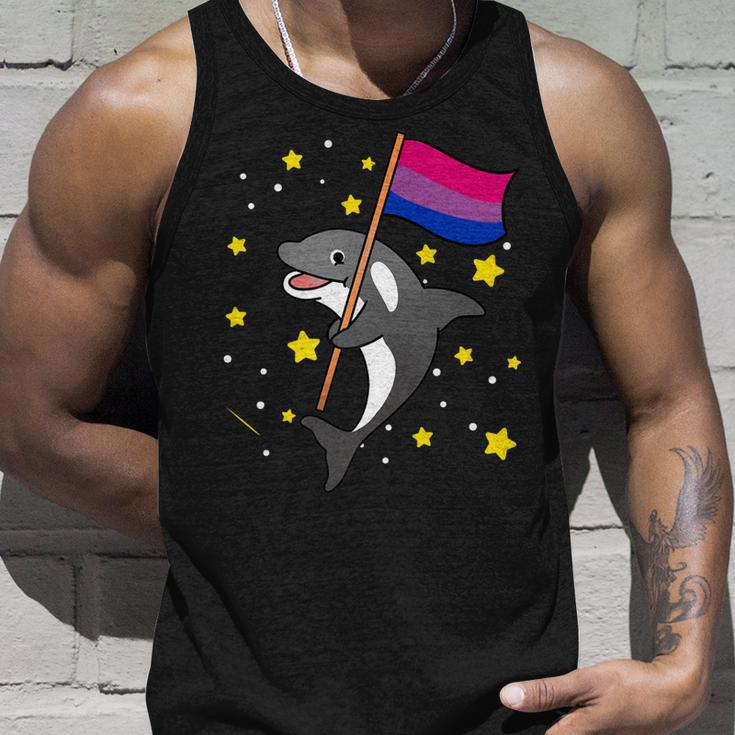 Bisexual Pride Orca Bisexual Unisex Tank Top Gifts for Him
