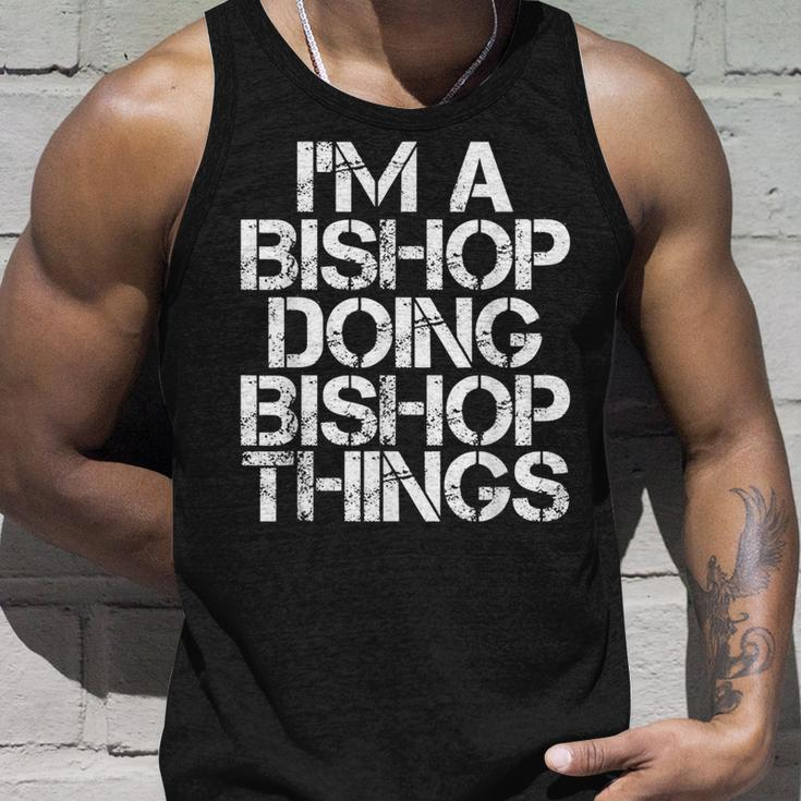 Bishop Funny Surname Family Tree Birthday Reunion Gift Idea Unisex Tank Top Gifts for Him
